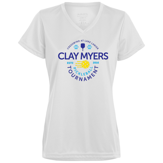 Women's Clay Myers Tournament V-neck Moisture-wicking (1790)